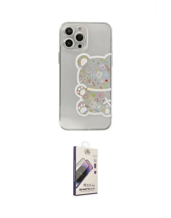 ieg™ iPhone 13 Pro Max Kılıf Eksen Asil Prime - Siyah Bilvis 3D Mat Cam Ekran Koruyucu