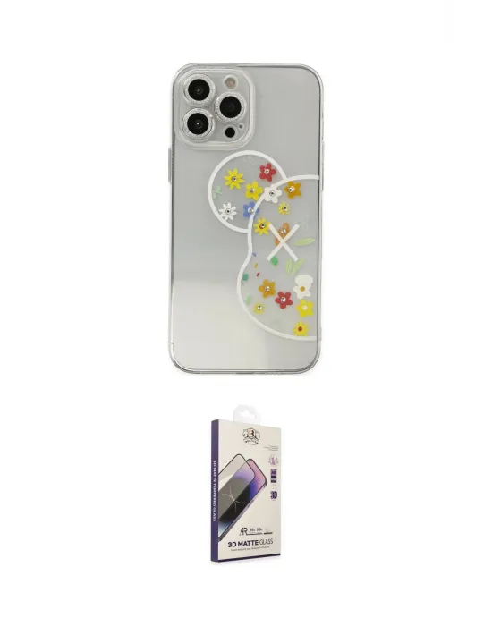 ieg™ iPhone 13 Pro Max Kılıf Eksen Asil Prime - Siyah Bilvis 3D Mat Cam Ekran Koruyucu