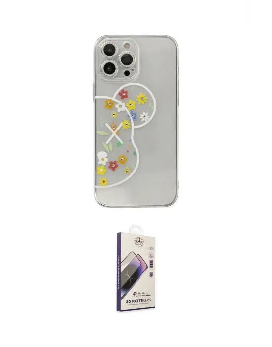 ieg™ iPhone 13 Pro Max Kılıf Eksen Asil Prime - Siyah Bilvis 3D Mat Cam Ekran Koruyucu