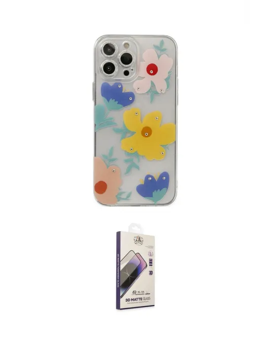ieg™ iPhone 13 Pro Max Kılıf Eksen Asil Prime - Siyah Bilvis 3D Mat Cam Ekran Koruyucu