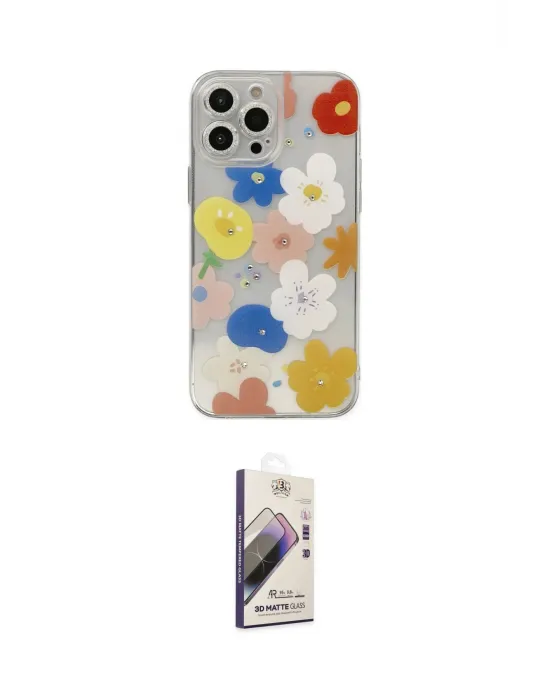 ieg™ iPhone 13 Pro Max Kılıf Eksen Asil Prime - Siyah Bilvis 3D Mat Cam Ekran Koruyucu
