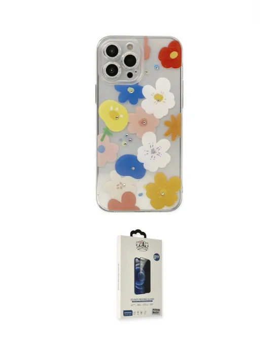ieg™ iPhone 13 Pro Max Kılıf Eksen Asil Prime - Siyah Bilvis Hayalet Cam Ekran Koruyucu