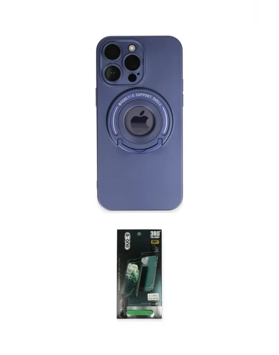 ieg™ iPhone 13 Pro Max Kılıf Eksen Klasik Prime - Şeffaf 360 Full Body Arka Koruyucu