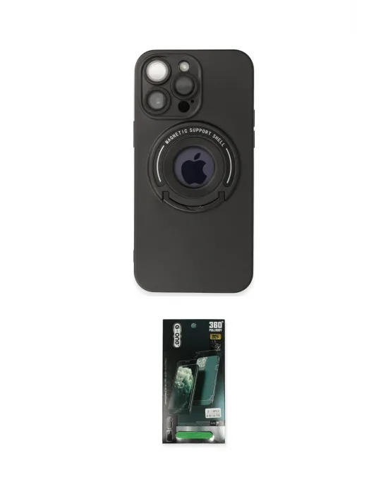 ieg™ iPhone 13 Pro Max Kılıf Eksen Klasik Prime - Şeffaf 360 Full Body Arka Koruyucu