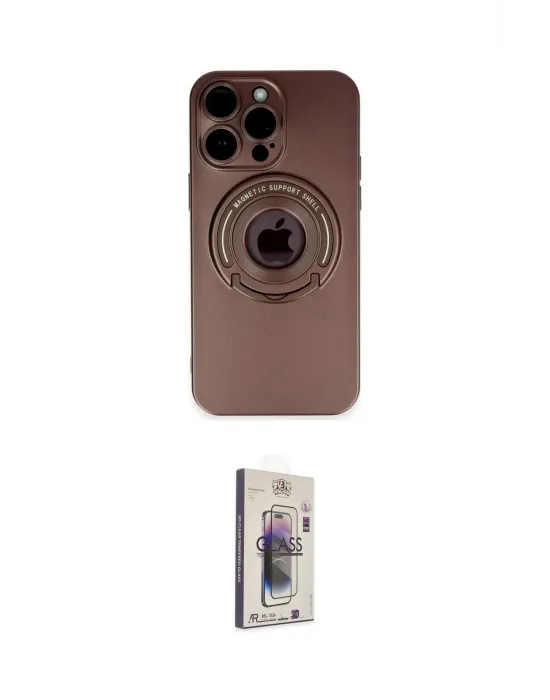 ieg™ iPhone 13 Pro Max Kılıf Eksen Klasik Prime - Siyah Bilvis 3D Cam Ekran Koruyucu