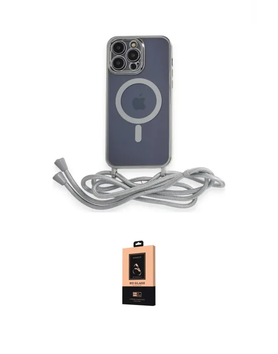 ieg™ iPhone 13 Pro Max Kılıf Eksen Özel Seri - Şeffaf Maxco Cam Ekran Koruyucu