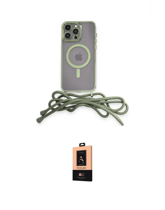 ieg™ iPhone 13 Pro Max Kılıf Eksen Özel Seri - Şeffaf Maxco Cam Ekran Koruyucu