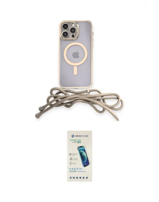 ieg™ iPhone 13 Pro Max Kılıf Eksen Özel Seri - Şeffaf Pasifik Cam Ekran Koruyucu