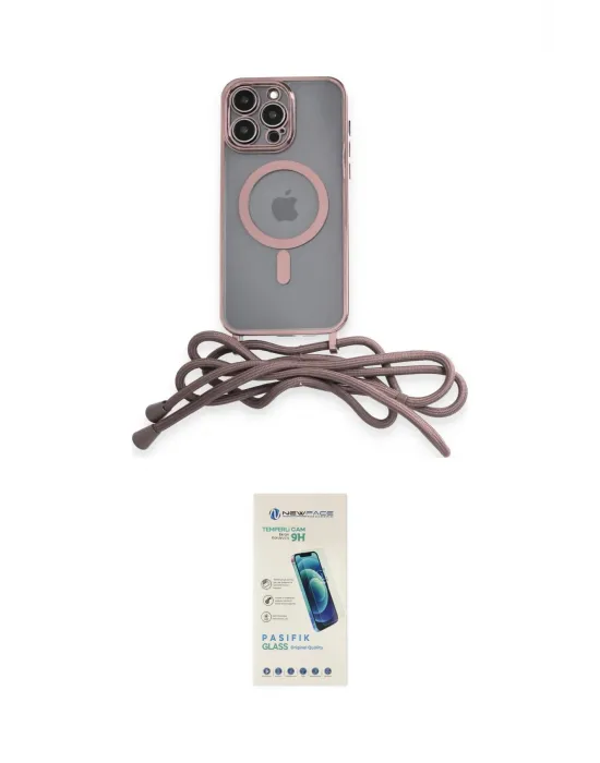 ieg™ iPhone 13 Pro Max Kılıf Eksen Özel Seri - Şeffaf Pasifik Cam Ekran Koruyucu