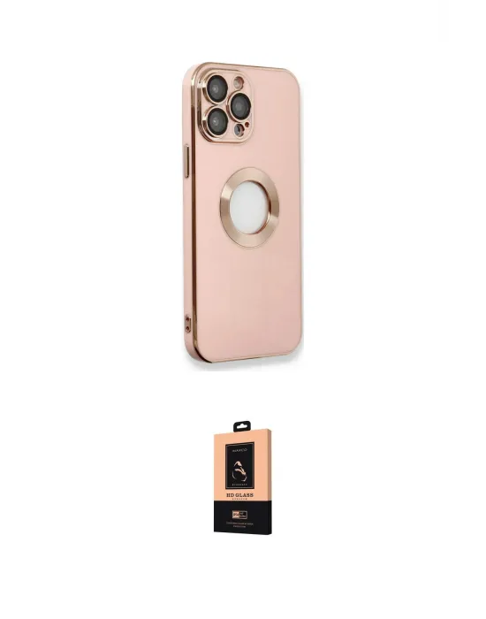 ieg™ iPhone 13 Pro Max Kılıf İz Form Serisi - Şeffaf Maxco Cam Ekran Koruyucu