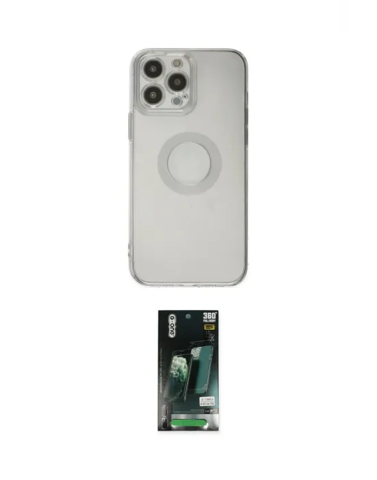 ieg™ iPhone 13 Pro Max Kılıf Kutup Klasik - Şeffaf 360 Full Body Arka Koruyucu