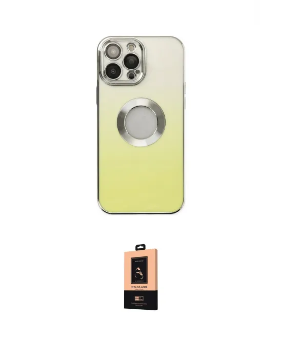 ieg™ iPhone 13 Pro Max Kılıf Kutup Yansıma Özel Seri - Şeffaf Maxco Cam Ekran Koruyucu