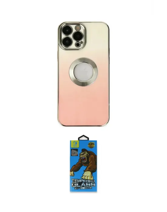 ieg™ iPhone 13 Pro Max Kılıf Kutup Yansıma Özel Seri - Siyah 18D Cam Ekran Koruyucu