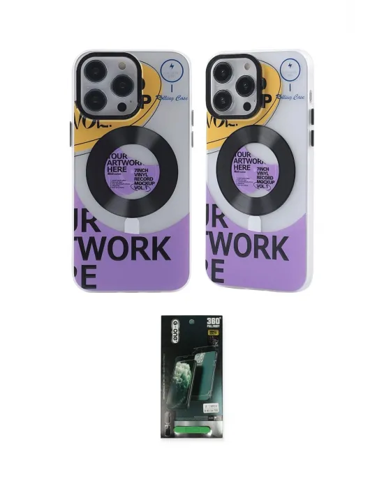 ieg™ iPhone 13 Pro Max Kılıf Nova Doku Koleksiyonu - Şeffaf 360 Full Body Arka Koruyucu