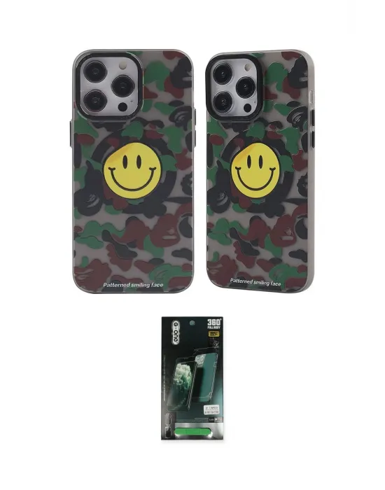 ieg™ iPhone 13 Pro Max Kılıf Nova Doku Koleksiyonu - Şeffaf 360 Full Body Arka Koruyucu