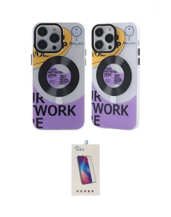 ieg™ iPhone 13 Pro Max Kılıf Nova Doku Koleksiyonu - Siyah Joko 5D Cam