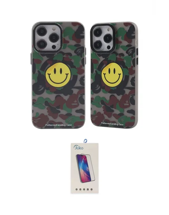 ieg™ iPhone 13 Pro Max Kılıf Nova Doku Koleksiyonu - Siyah Joko 5D Cam