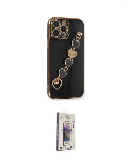 ieg™ iPhone 13 Pro Max Kılıf Nova Işık Prime - Siyah Bilvis 3D Cam Ekran Koruyucu
