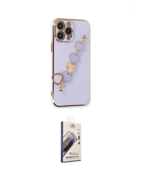 ieg™ iPhone 13 Pro Max Kılıf Nova Işık Prime - Siyah Bilvis 3D Mat Cam Ekran Koruyucu