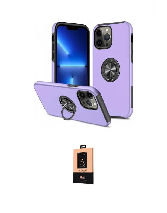 ieg™ iPhone 13 Pro Max Kılıf Odak Form Prime - Şeffaf Maxco Cam Ekran Koruyucu
