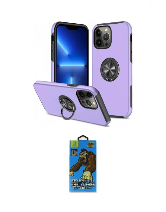 ieg™ iPhone 13 Pro Max Kılıf Odak Form Prime - Siyah 18D Cam Ekran Koruyucu
