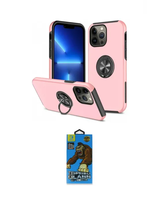 ieg™ iPhone 13 Pro Max Kılıf Odak Form Prime - Siyah 18D Cam Ekran Koruyucu