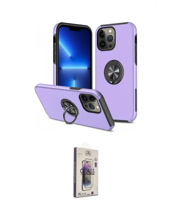 ieg™ iPhone 13 Pro Max Kılıf Odak Form Prime - Siyah Bilvis 3D Cam Ekran Koruyucu