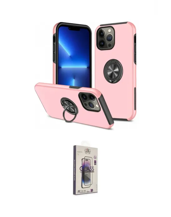 ieg™ iPhone 13 Pro Max Kılıf Odak Form Prime - Siyah Bilvis 3D Cam Ekran Koruyucu