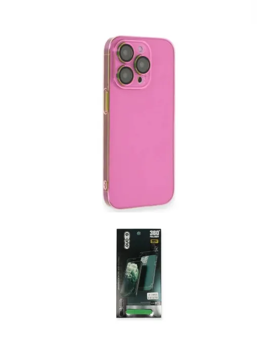 ieg™ iPhone 13 Pro Max Kılıf Siluet Minimal Özel Seri - Şeffaf 360 Full Body Arka Koruyucu