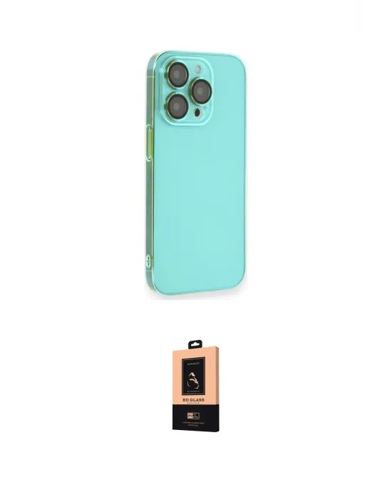 ieg™ iPhone 13 Pro Max Kılıf Siluet Minimal Özel Seri - Şeffaf Maxco Cam Ekran Koruyucu