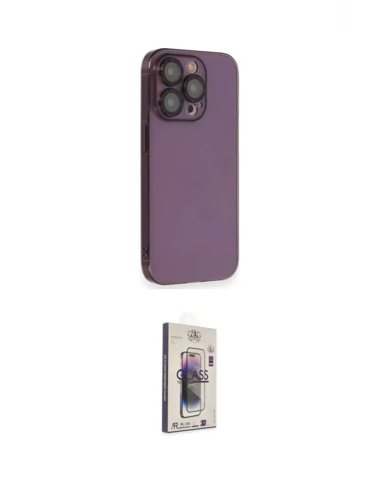 ieg™ iPhone 13 Pro Max Kılıf Siluet Minimal Özel Seri - Siyah Bilvis 3D Cam Ekran Koruyucu