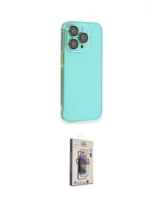 ieg™ iPhone 13 Pro Max Kılıf Siluet Minimal Özel Seri - Siyah Bilvis 3D Cam Ekran Koruyucu