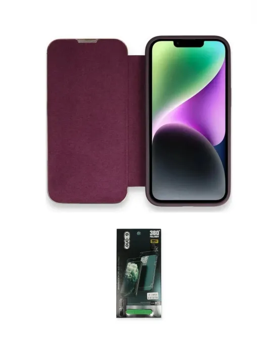 ieg™ iPhone 13 Pro Max Kılıf Siluet Minimal Serisi - Şeffaf 360 Full Body Arka Koruyucu