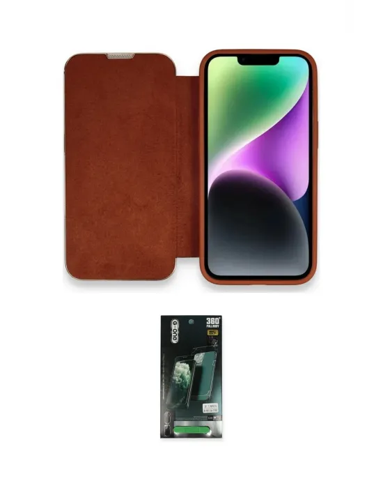 ieg™ iPhone 13 Pro Max Kılıf Siluet Minimal Serisi - Şeffaf 360 Full Body Arka Koruyucu