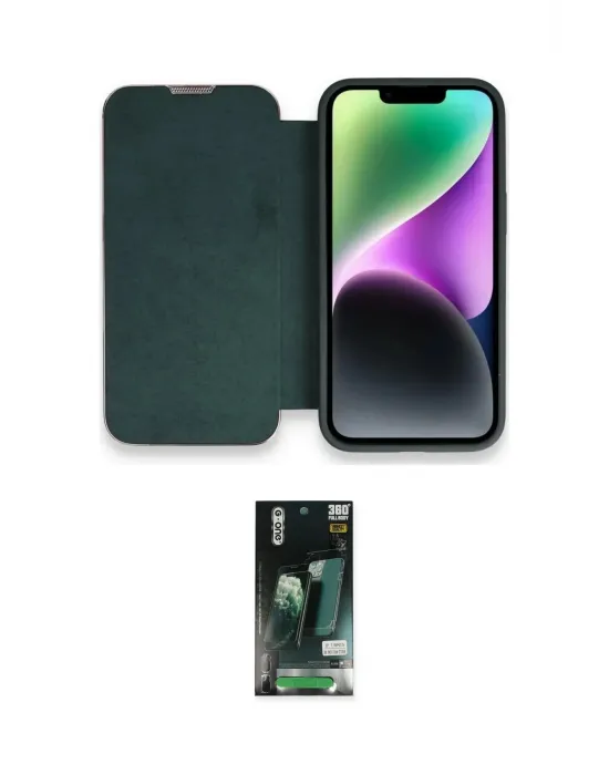 ieg™ iPhone 13 Pro Max Kılıf Siluet Minimal Serisi - Şeffaf 360 Full Body Arka Koruyucu