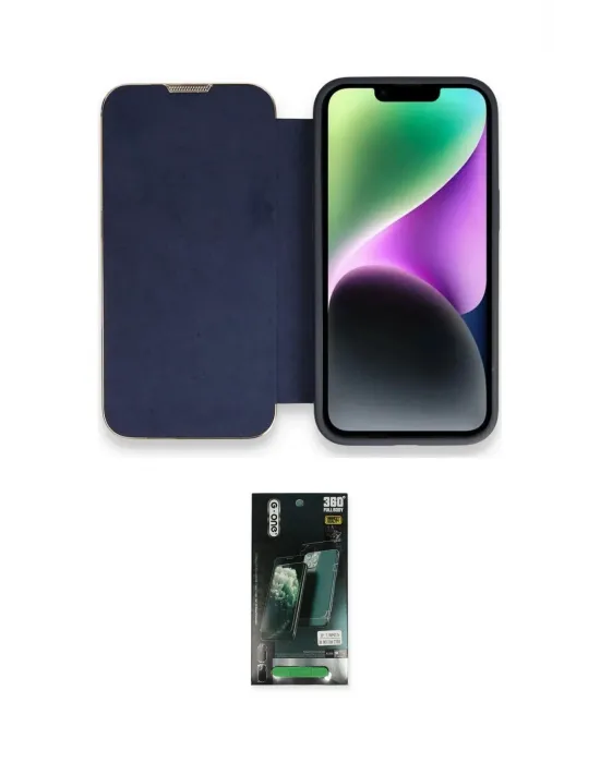 ieg™ iPhone 13 Pro Max Kılıf Siluet Minimal Serisi - Şeffaf 360 Full Body Arka Koruyucu