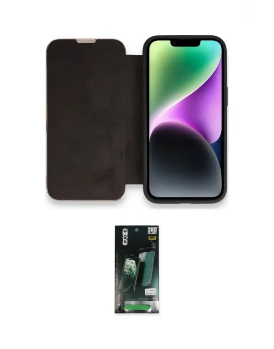 ieg™ iPhone 13 Pro Max Kılıf Siluet Minimal Serisi - Şeffaf 360 Full Body Arka Koruyucu