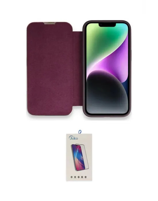 ieg™ iPhone 13 Pro Max Kılıf Siluet Minimal Serisi - Siyah Joko 5D Cam