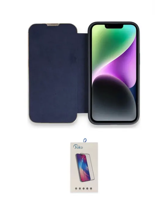 ieg™ iPhone 13 Pro Max Kılıf Siluet Minimal Serisi - Siyah Joko 5D Cam