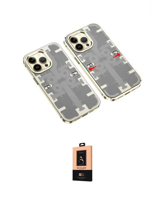 ieg™ iPhone 13 Pro Max Kılıf Ufuk Doku Prime - Şeffaf Maxco Cam Ekran Koruyucu
