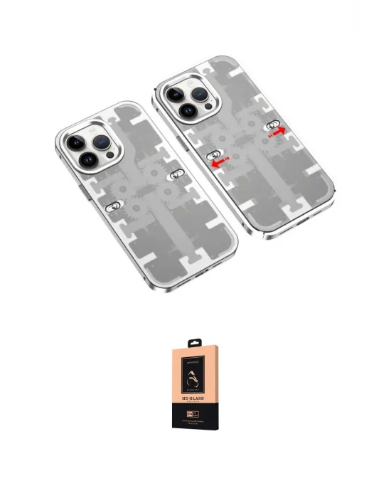 ieg™ iPhone 13 Pro Max Kılıf Ufuk Doku Prime - Şeffaf Maxco Cam Ekran Koruyucu
