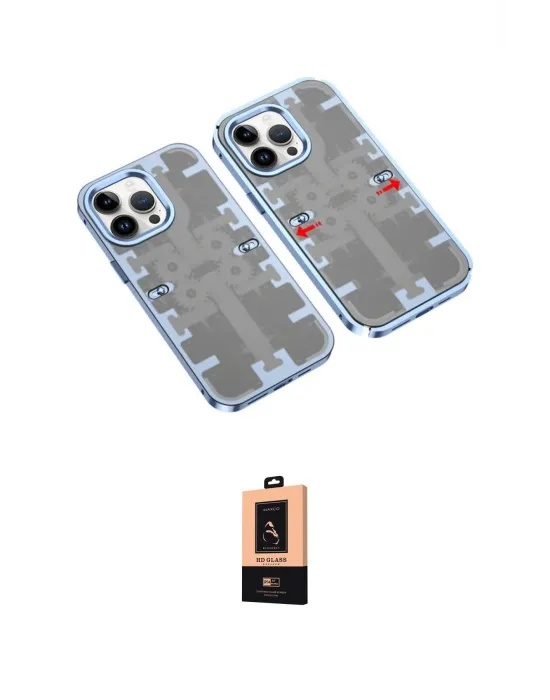 ieg™ iPhone 13 Pro Max Kılıf Ufuk Doku Prime - Şeffaf Maxco Cam Ekran Koruyucu