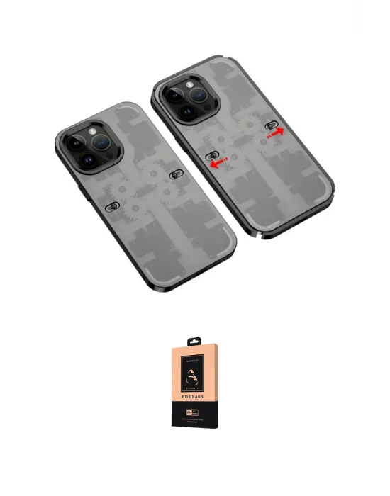ieg™ iPhone 13 Pro Max Kılıf Ufuk Doku Prime - Şeffaf Maxco Cam Ekran Koruyucu