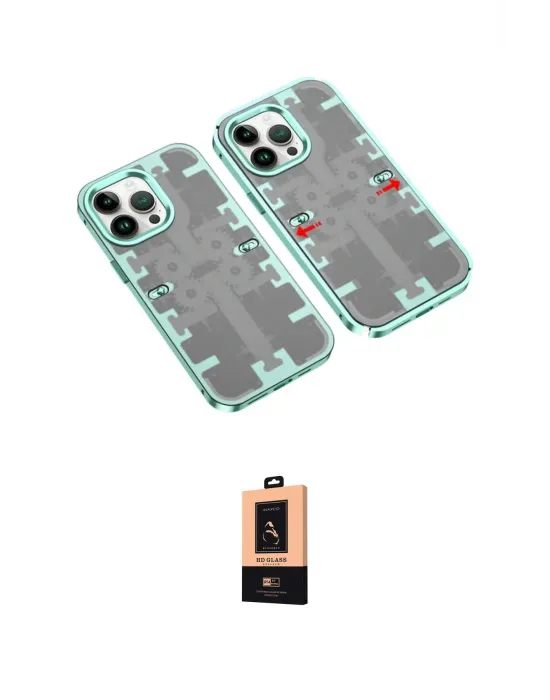 ieg™ iPhone 13 Pro Max Kılıf Ufuk Doku Prime - Şeffaf Maxco Cam Ekran Koruyucu