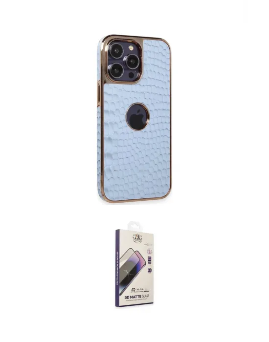 ieg™ iPhone 13 Pro Max Kılıf Ufuk Form Prime - Siyah Bilvis 3D Mat Cam Ekran Koruyucu
