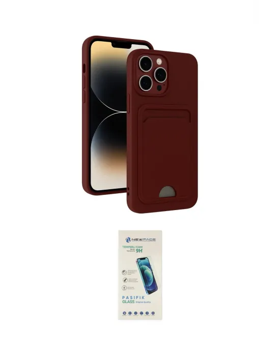 ieg™ iPhone 13 Pro Max Kılıf Vadi Çizgi Prime - Şeffaf Pasifik Cam Ekran Koruyucu