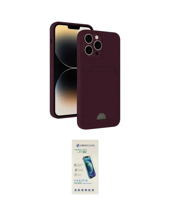 ieg™ iPhone 13 Pro Max Kılıf Vadi Çizgi Prime - Şeffaf Pasifik Cam Ekran Koruyucu