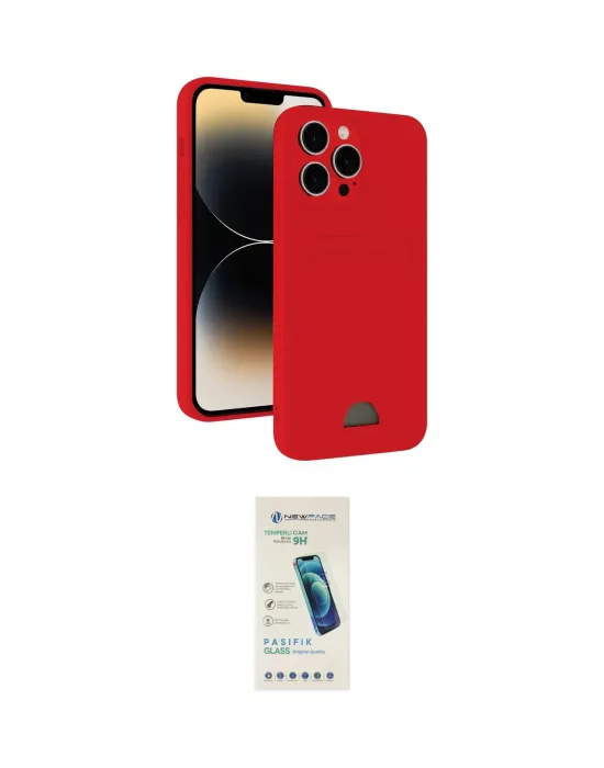 ieg™ iPhone 13 Pro Max Kılıf Vadi Çizgi Prime - Şeffaf Pasifik Cam Ekran Koruyucu