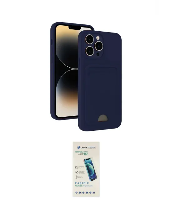 ieg™ iPhone 13 Pro Max Kılıf Vadi Çizgi Prime - Şeffaf Pasifik Cam Ekran Koruyucu
