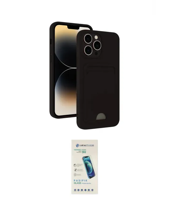 ieg™ iPhone 13 Pro Max Kılıf Vadi Çizgi Prime - Şeffaf Pasifik Cam Ekran Koruyucu